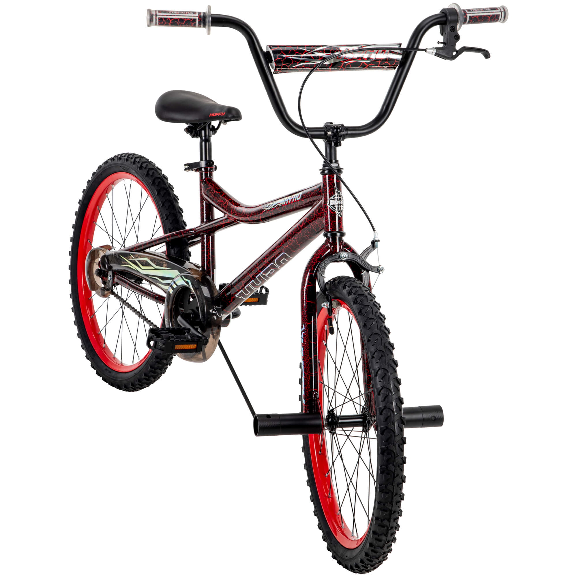 Huffy Kyro 20″ BMX-Style Boys Bike for Kids. Red / Black Crackle