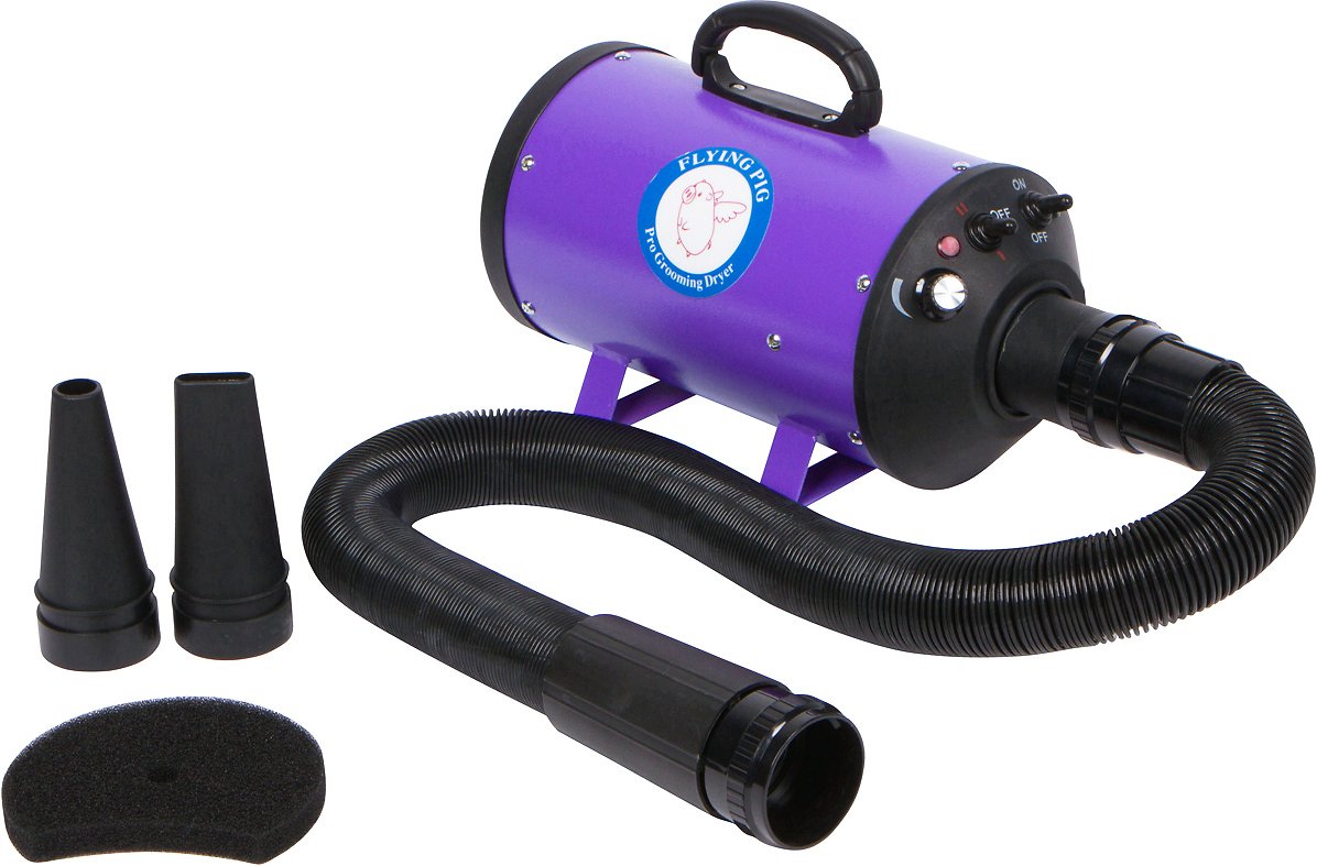 Flying Pig Grooming High Velocity Dog & Cat Grooming Dryer (Purple)