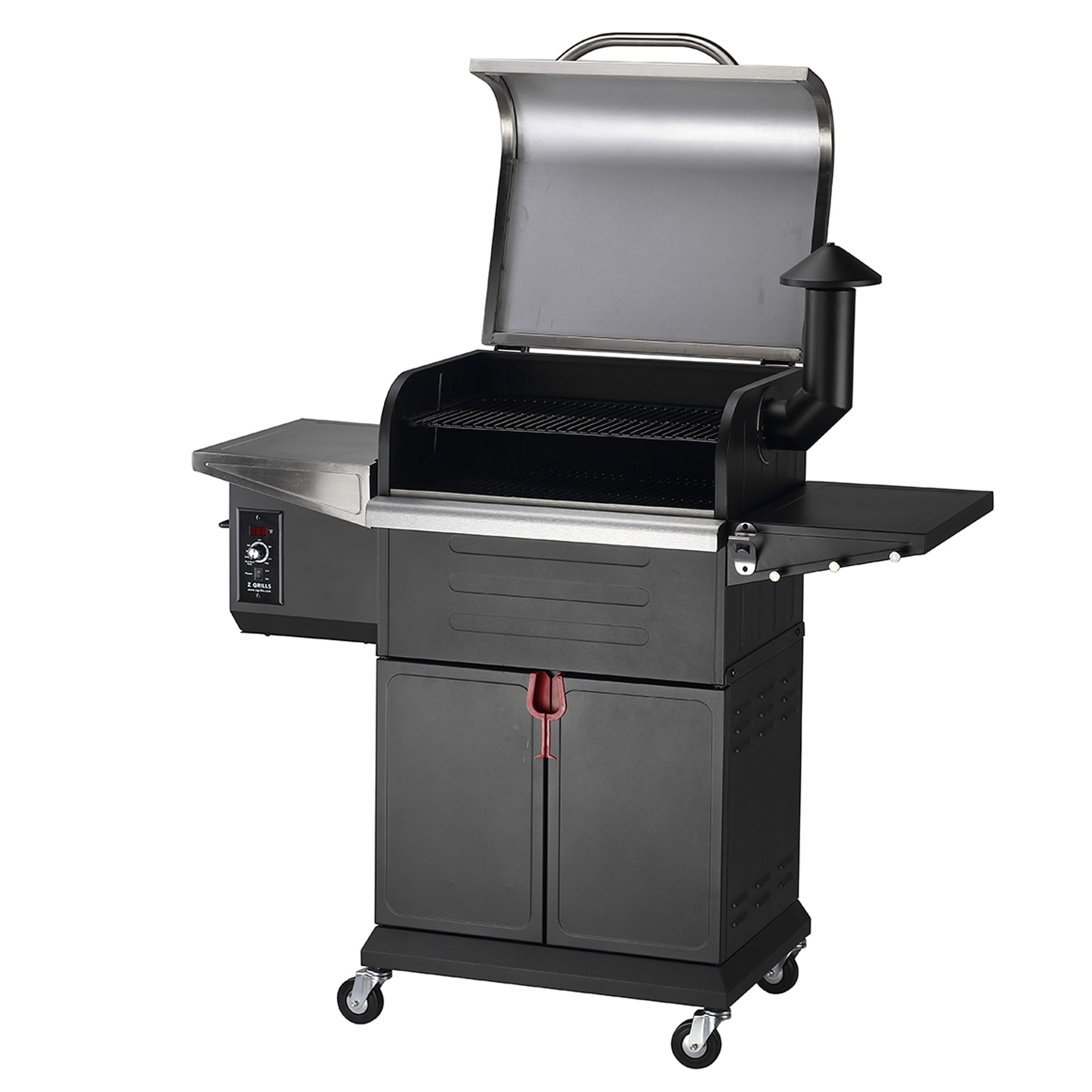 Z GRILLS ZPG-600D3E 573 sq. in. Wood Pellet Grill and Smoker 8-in-1 BBQ Stainless Steel