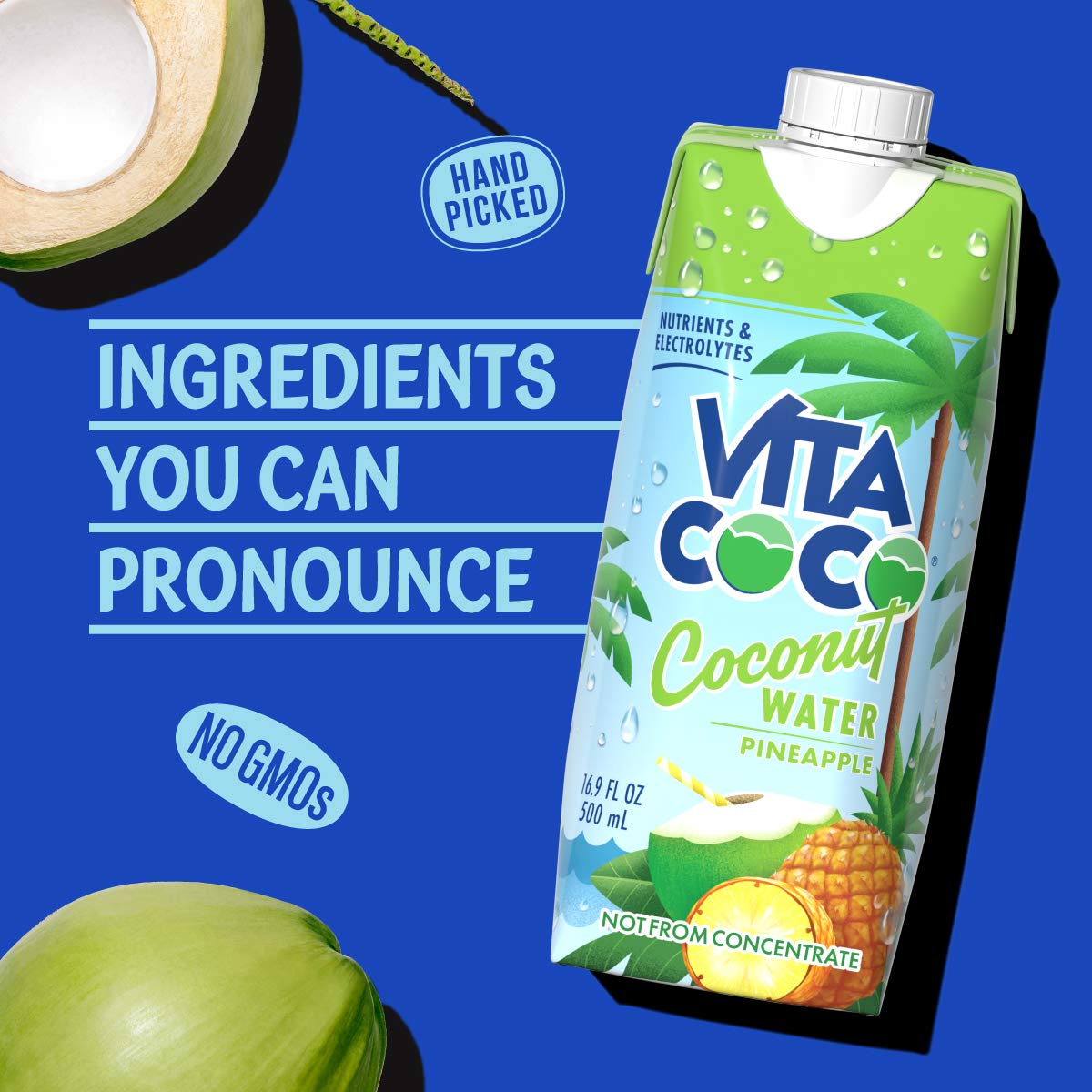 Vita Coco Coconut Water Naturally Hydrating Electrolyte Drink