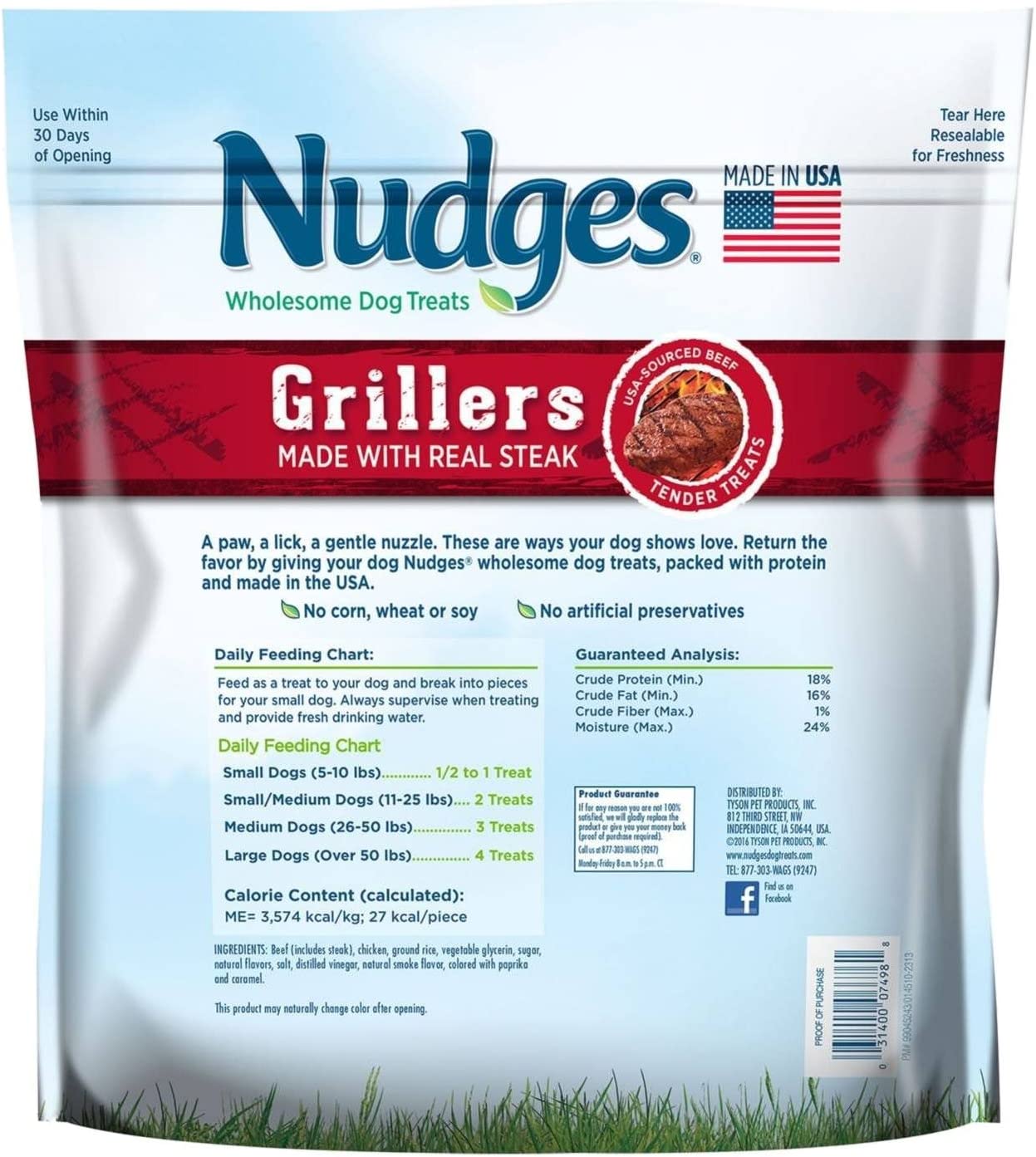 Nudges Wholesome Dog Treats. Steak Grillers (48 oz.) BIG BAG