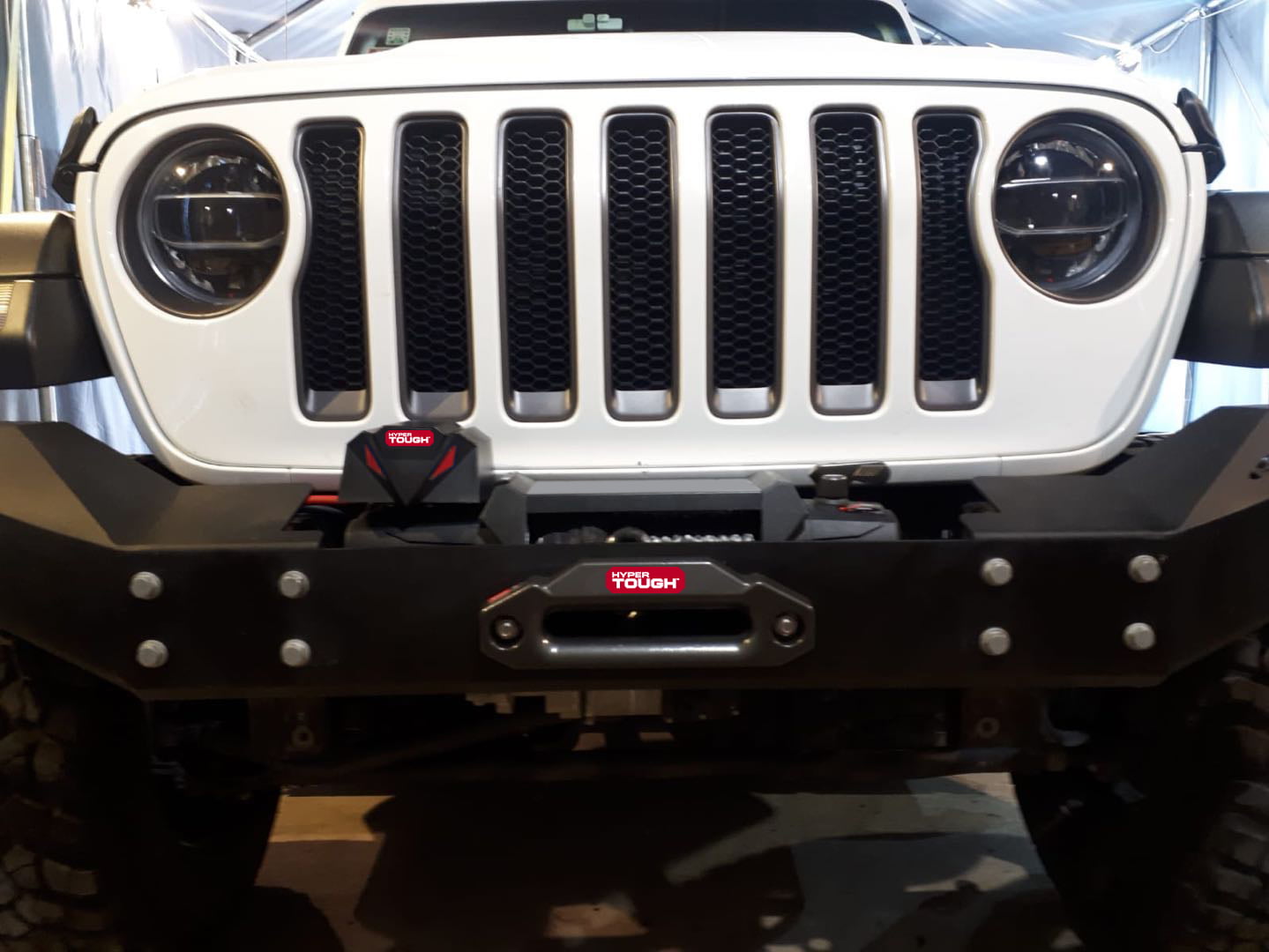 Hyper Tough 10.000 lb. Electric Truck and Jeep Winch with 82 ft. Synthetic Rope