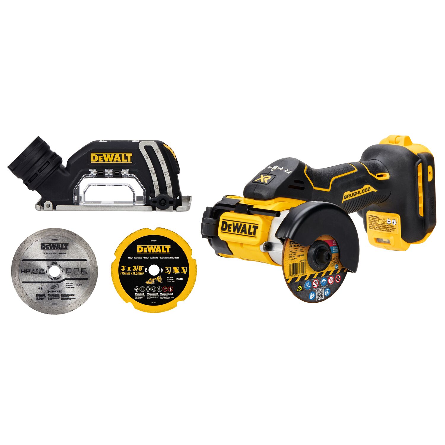 DEWALT DCS438B XR 3-in 20-volt Max Trigger Switch Brushless Cordless Angle Grinder