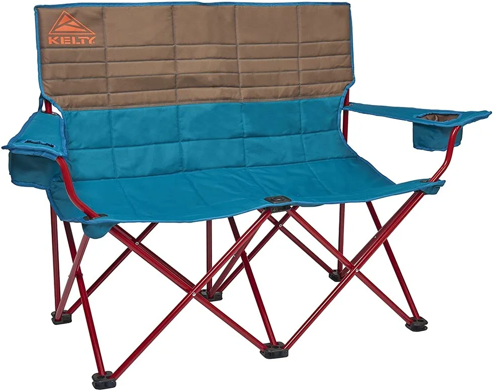 Kelty Loveseat Double Outdoor Camp Chair. 2-Person Camping. Festival. Concert Seat. Deep Lake / Fallen Rock