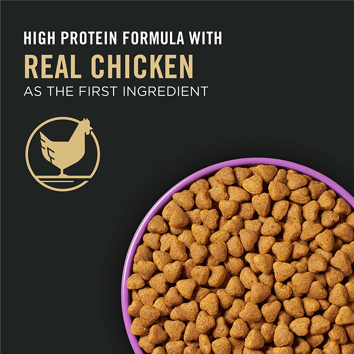 Purina Pro Plan High Calorie High Protein Dry Dog Food 30/20 Chicken & Rice Formula - 50 lb. Bag