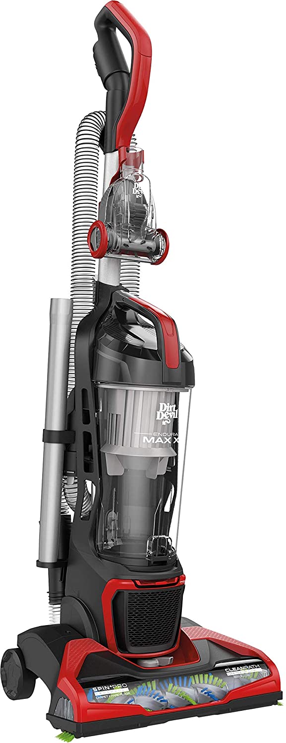 Dirt Devil Endura Max XL Upright Vacuum Cleaner. Bagless. Lightweight. UD70182. Red
