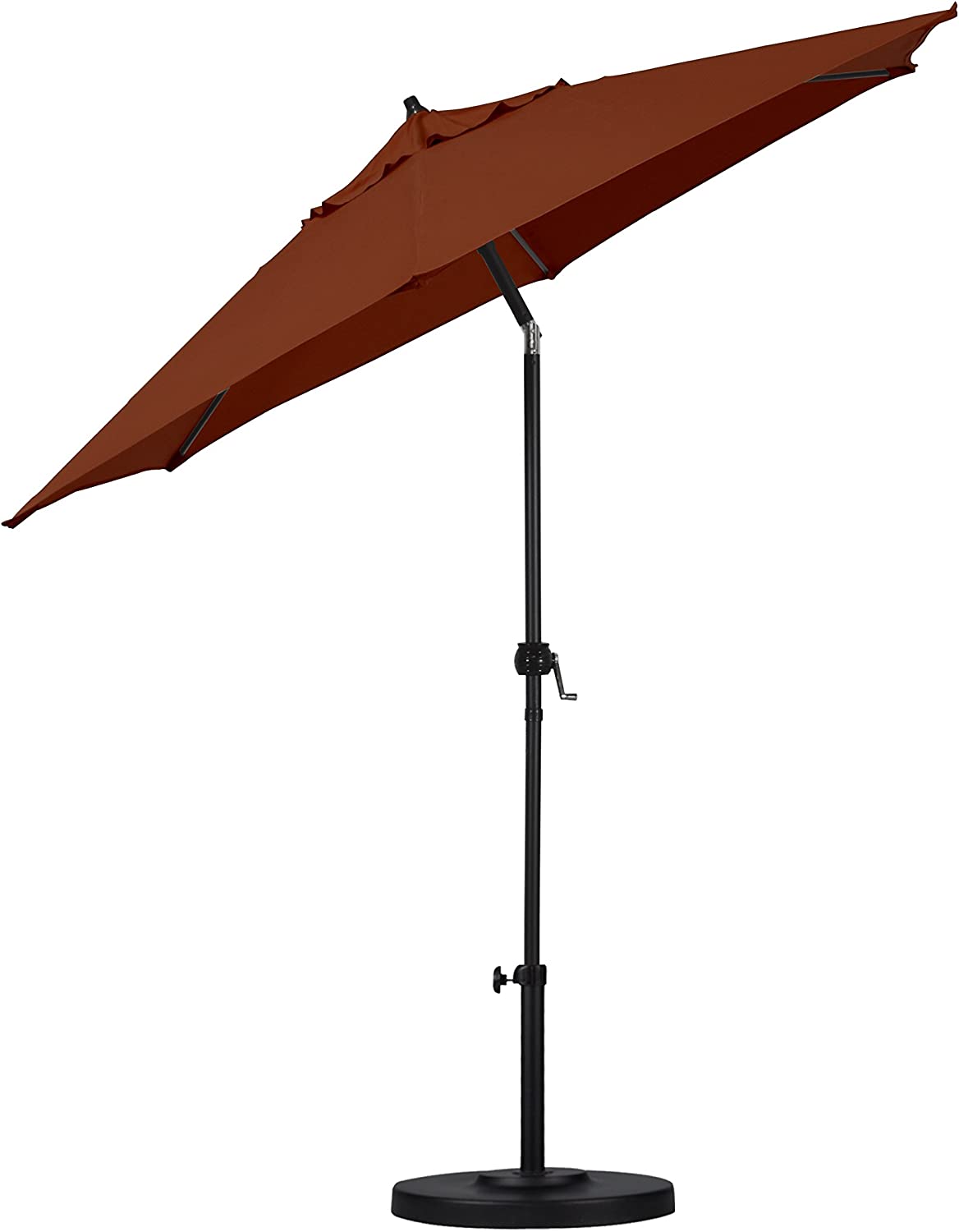 Astella  9-ft Solid Push-Button Tilt Market Patio Umbrella. Brick