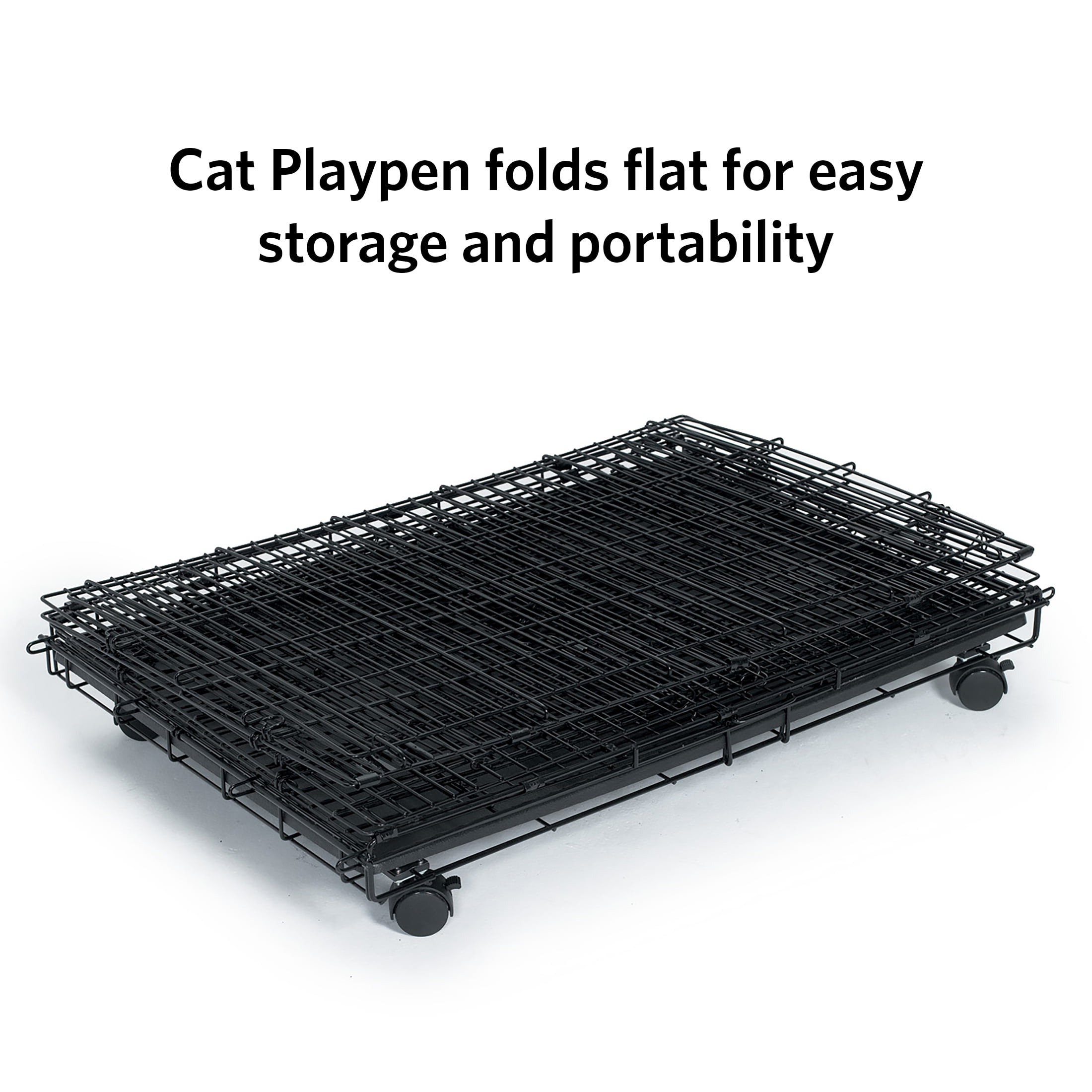 Midwest Cat Playpen 51 in. for Cats and Kittens with 3 Perches - Collapsible