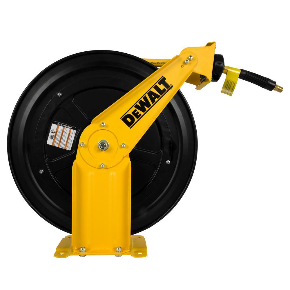 DEWALT DXCM024-0343 3/8 in. x 50 ft. Double Arm Auto Retracting Air Hose Reel