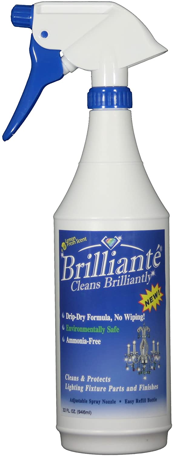 BRILLIANTÉ Crystal Chandelier Cleaner Manual Sprayer 32oz