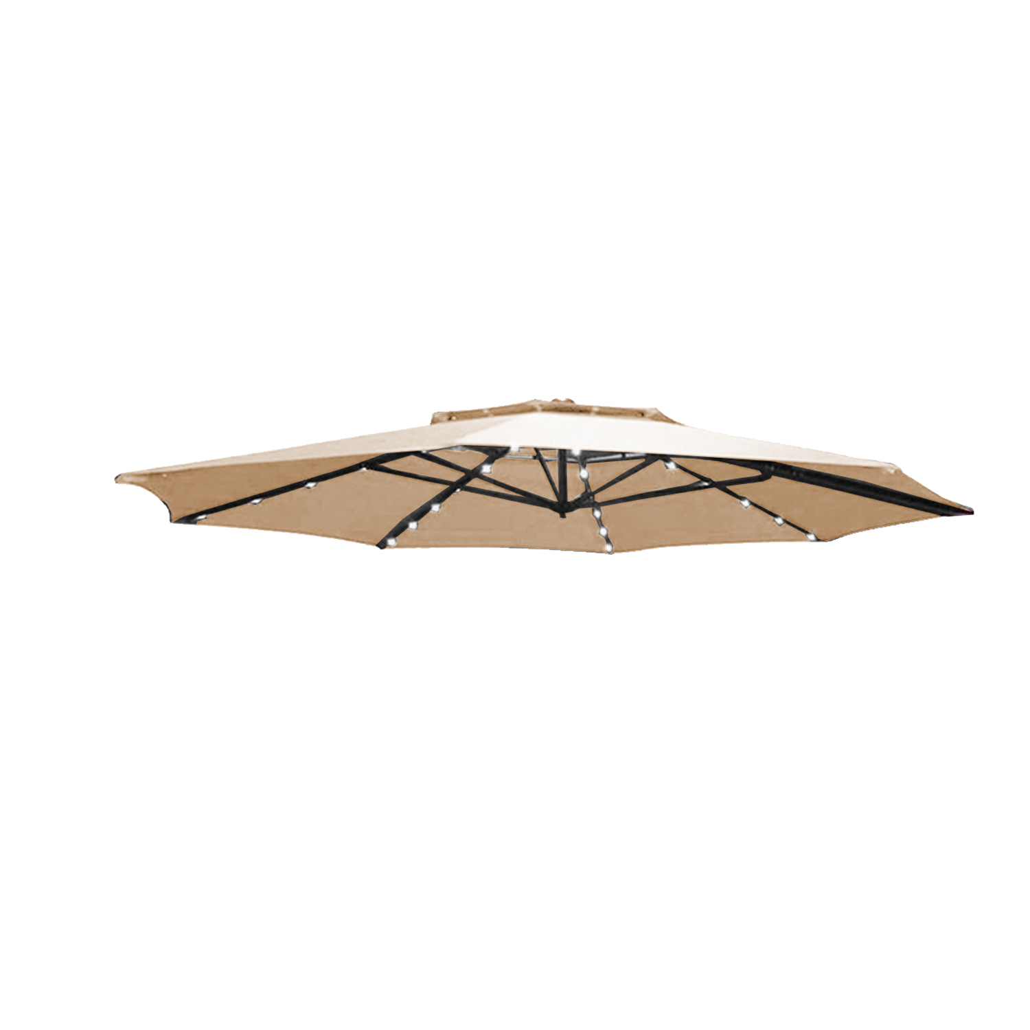 Garden Winds Replacement Canopy for the Simply Shade 11ft LED Umbrella . RipLock 500