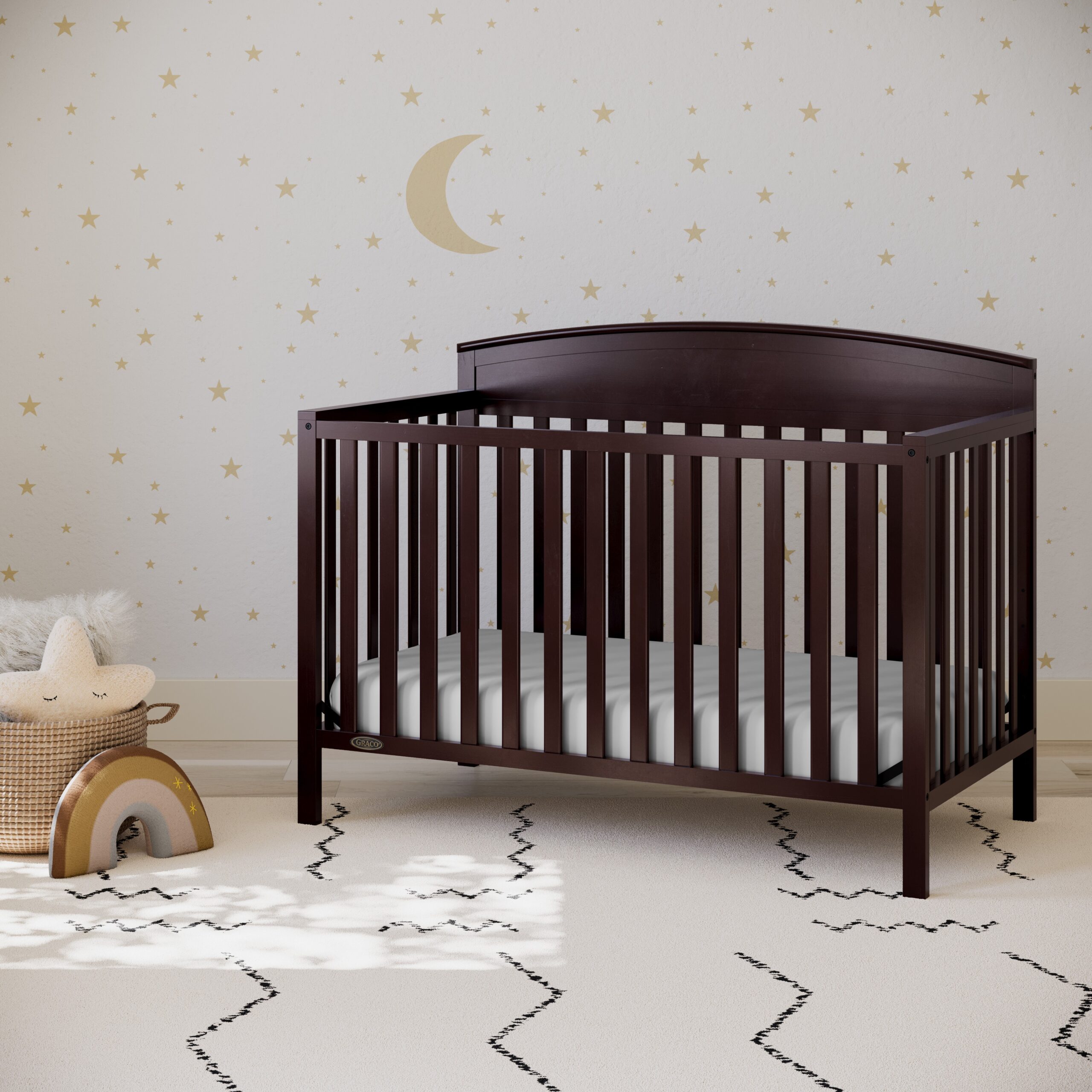 Graco Benton 5-in-1 Convertible Baby Crib. Espresso
