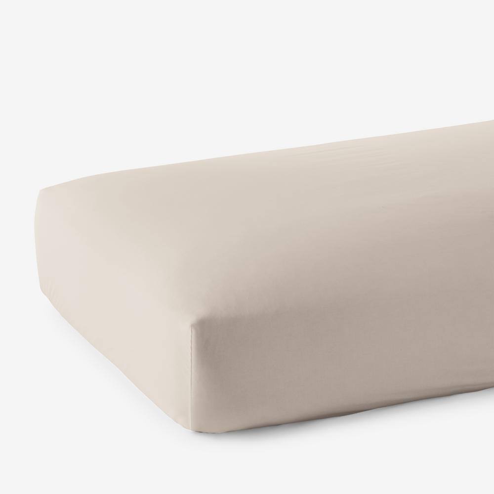 The Company Store  Legends Hotel Alabaster 450-Thread Count Wrinkle-Free Supima Cotton Sateen Queen Fitted Sheet - Alabaster
