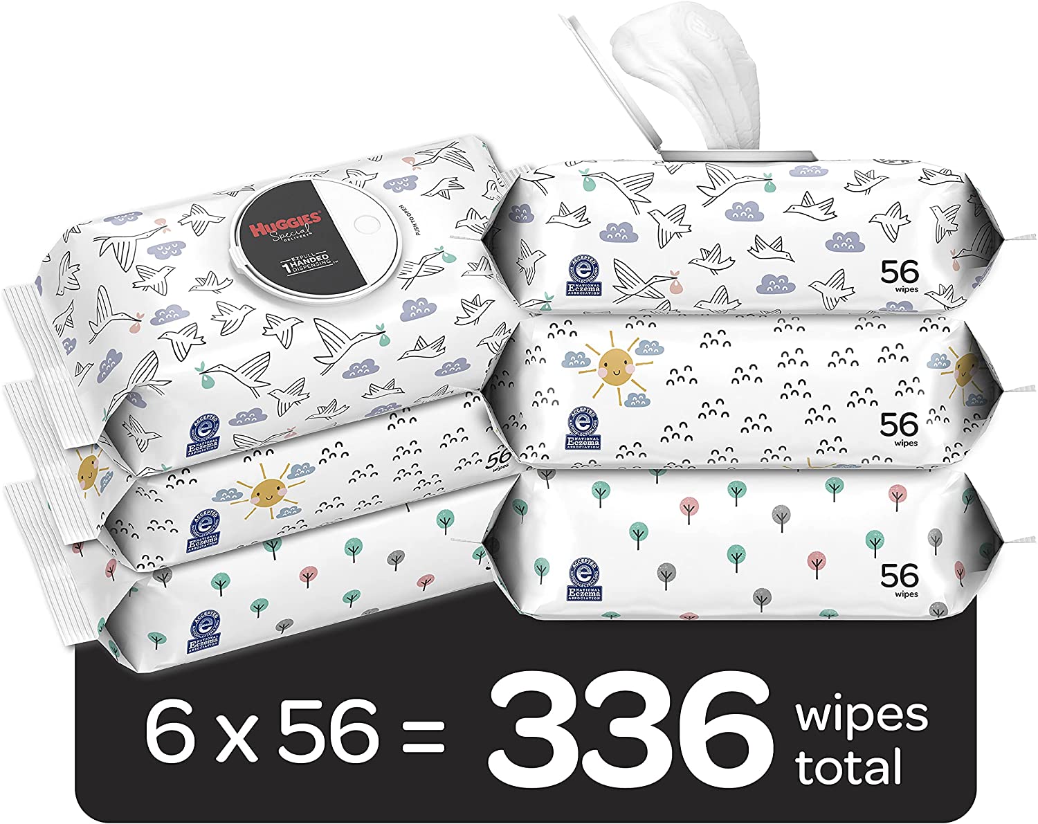 HUGGIES. Hypoallergenic Baby Wipes. Unscented