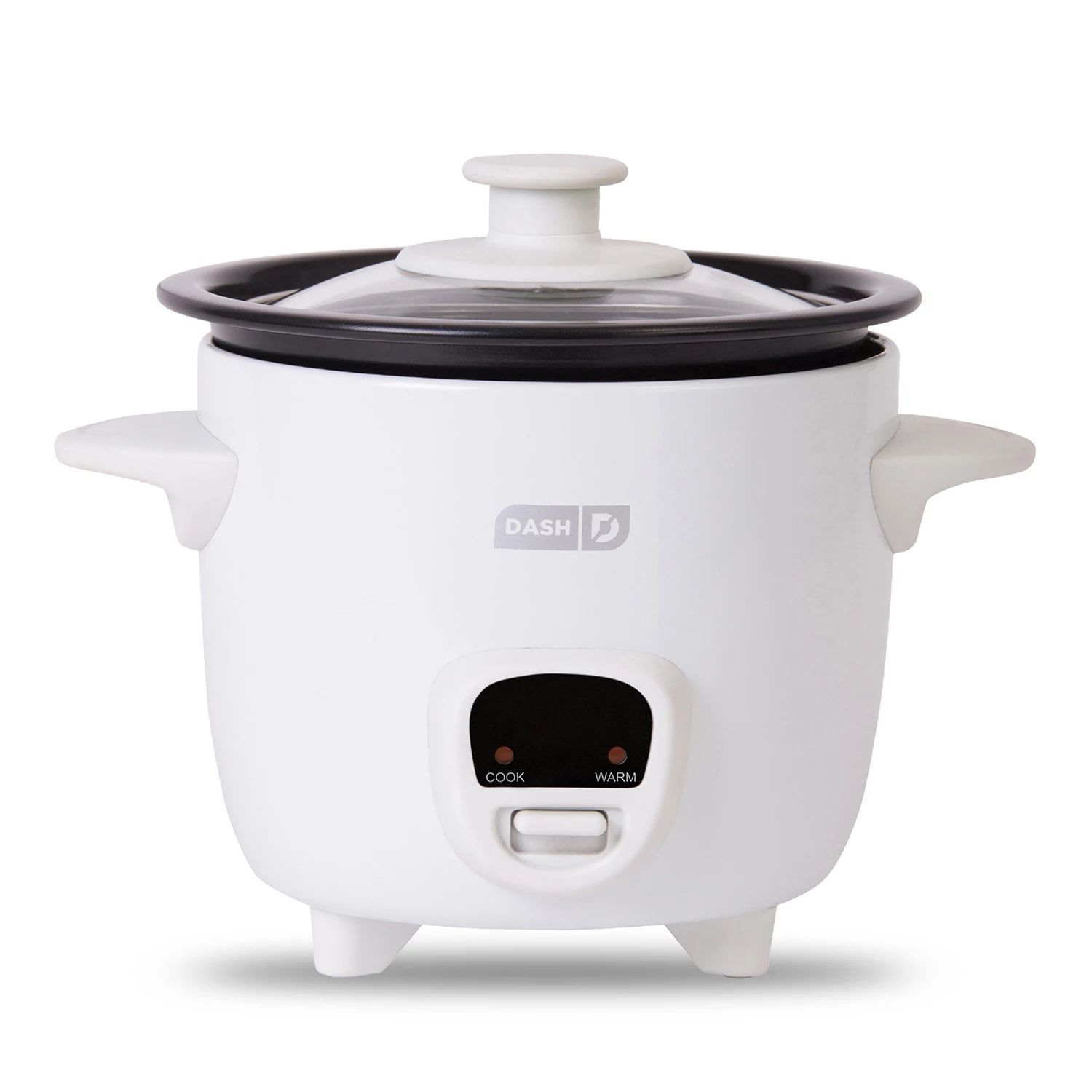 Dash Mini 2-Cup Rice Cooker with Keep Warm Function. White
