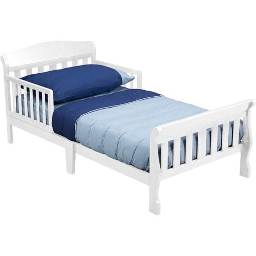 Delta Children Canton Toddler Bed with Attached Bed Rails. Greenguard Gold Certified. White