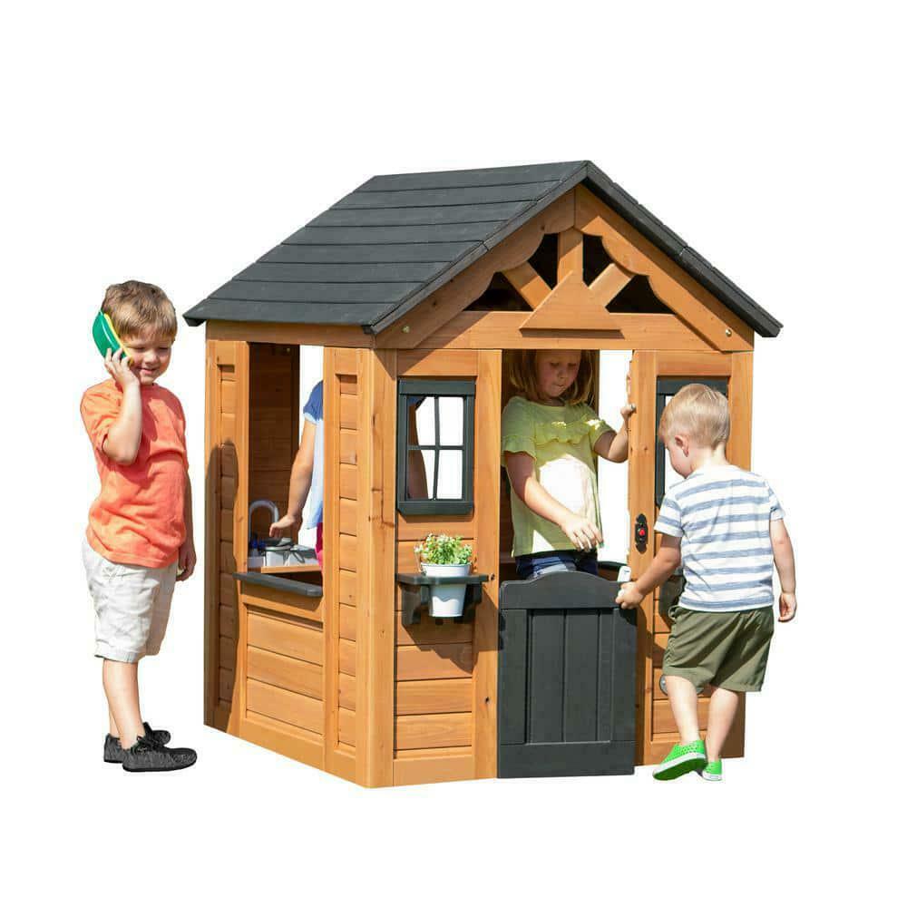 Backyard Discovery Sweetwater Outdoor Wooden Playhouse with Kitchen