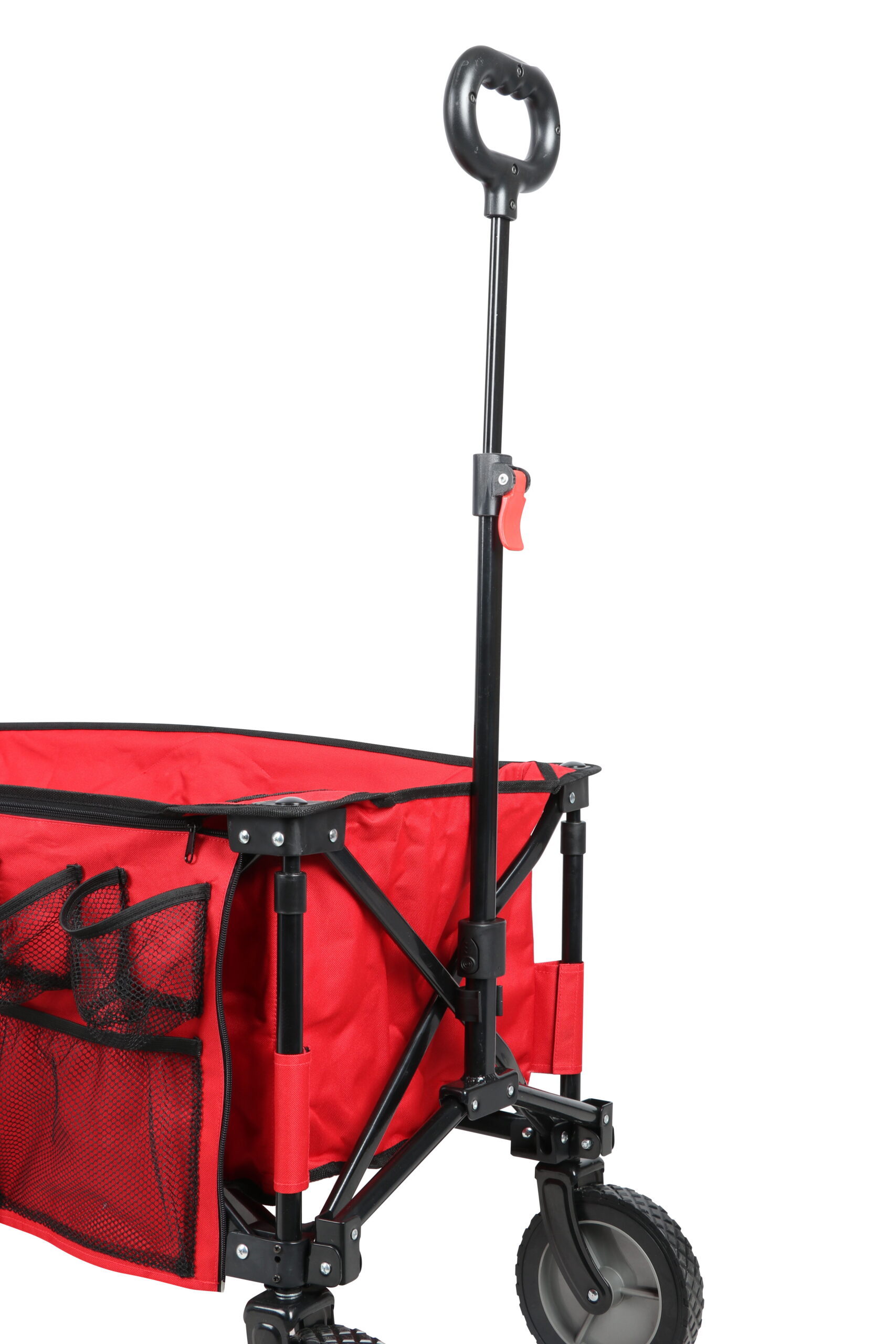 Ozark Trail Camping Utility Wagon with Tailgate & Extension Handle. Red
