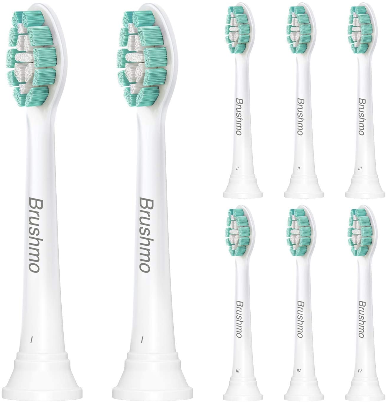 Brushmo Replacement Toothbrush Heads Compatible with Sonicare Electric