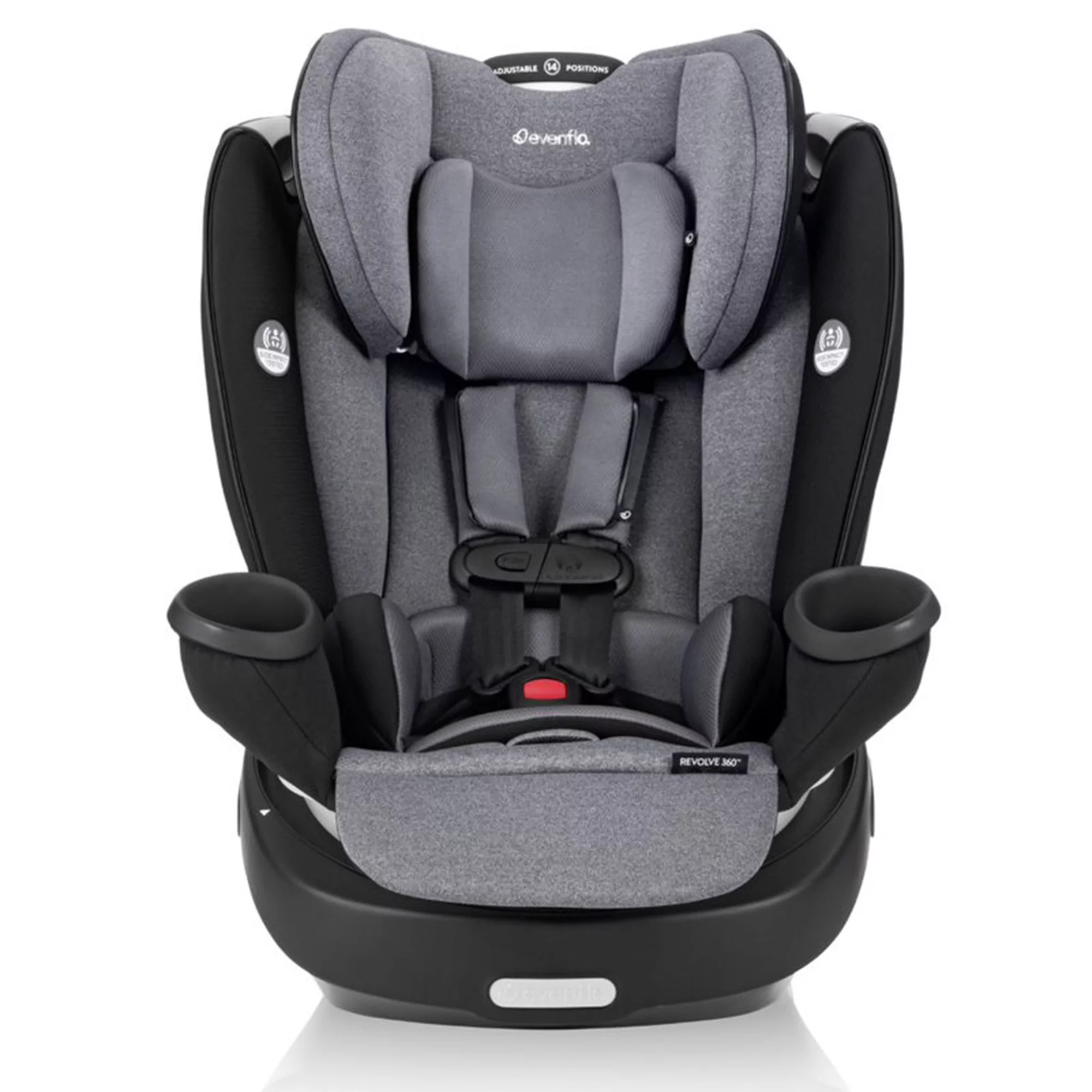 Evenflo Gold Revolve360 All in 1 Convertible Baby Car Seat. Moonstone Gray