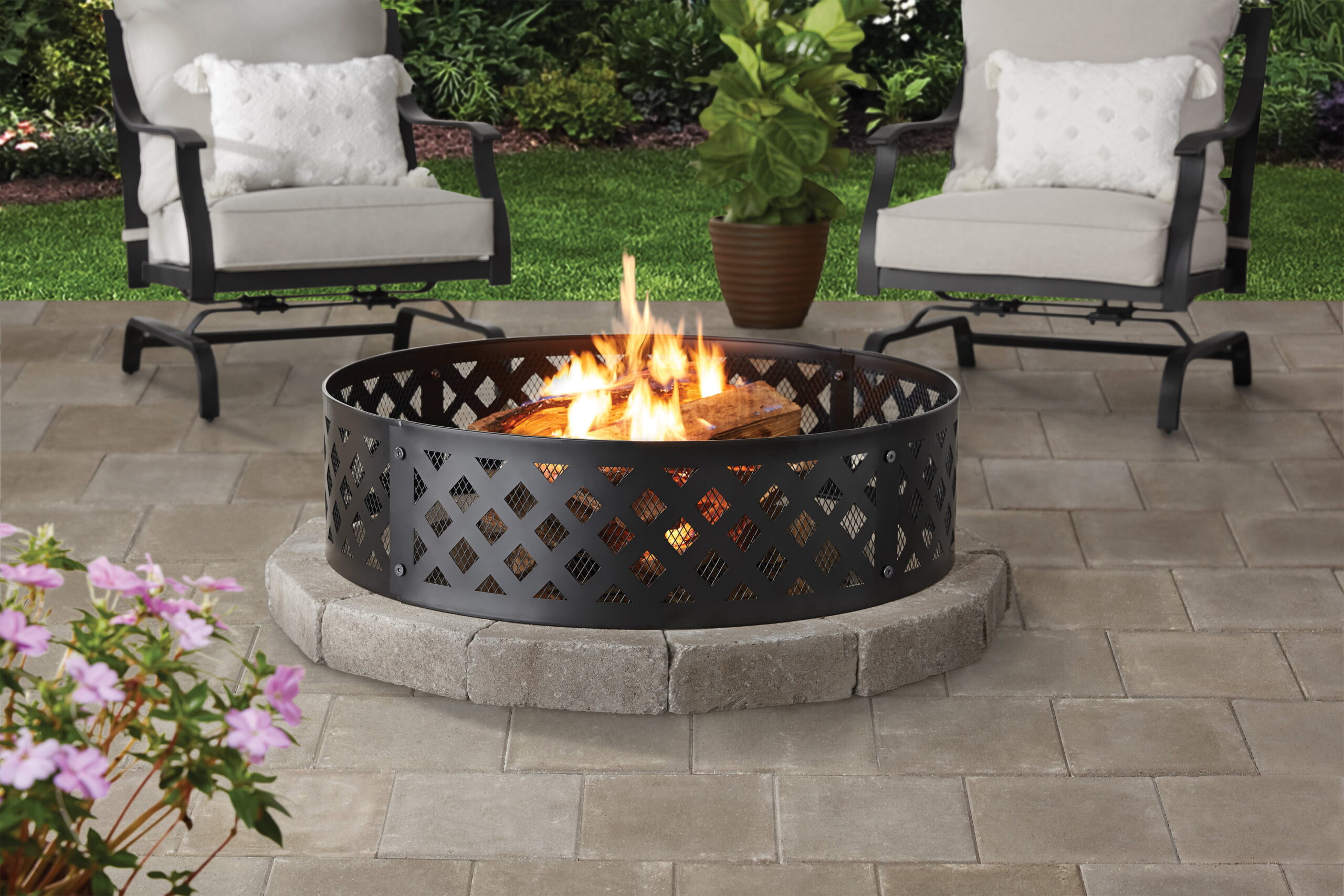 Mainstays 36″ Round Metal and Steel Fire Ring