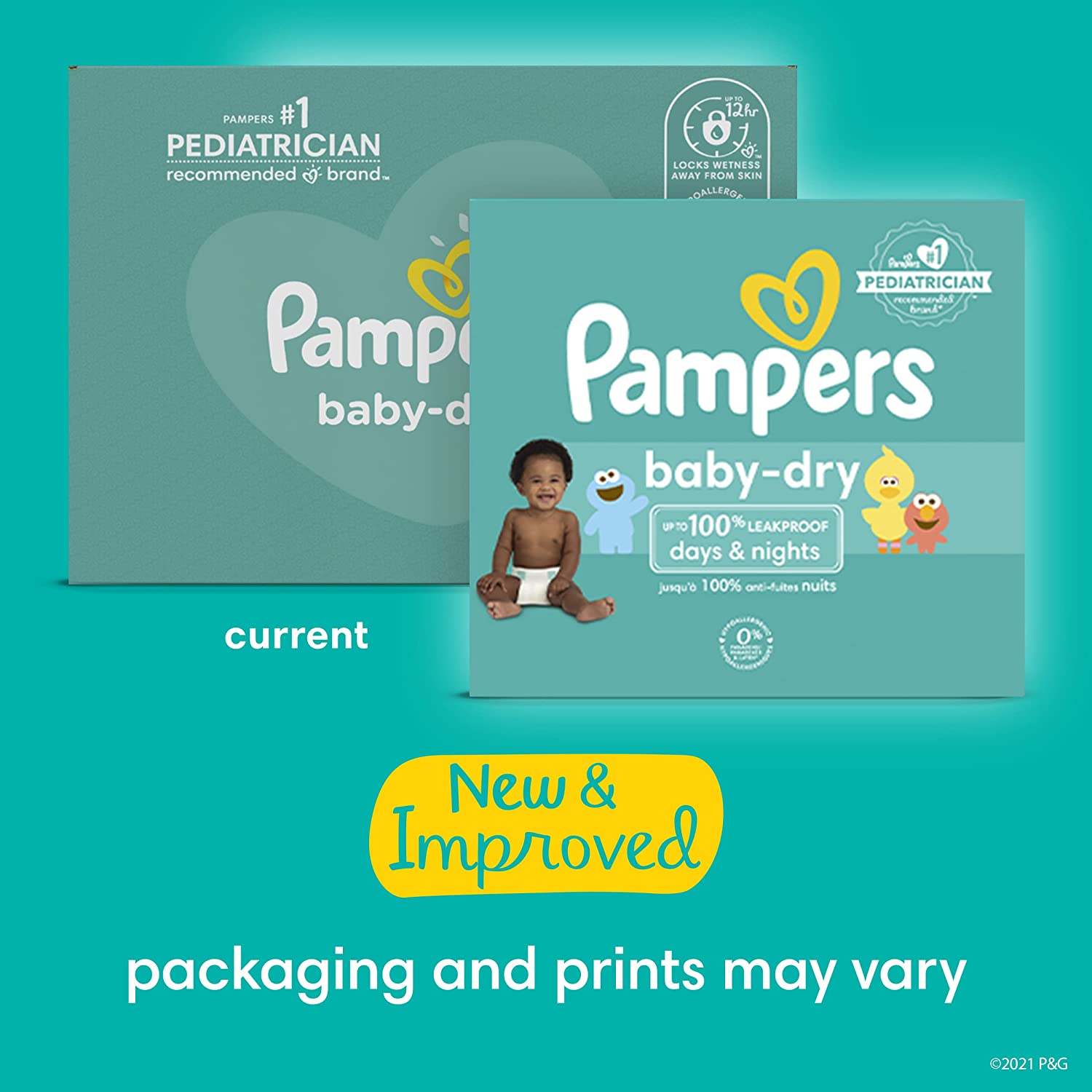 Pampers Baby Dry Diapers Size 1 204 Count