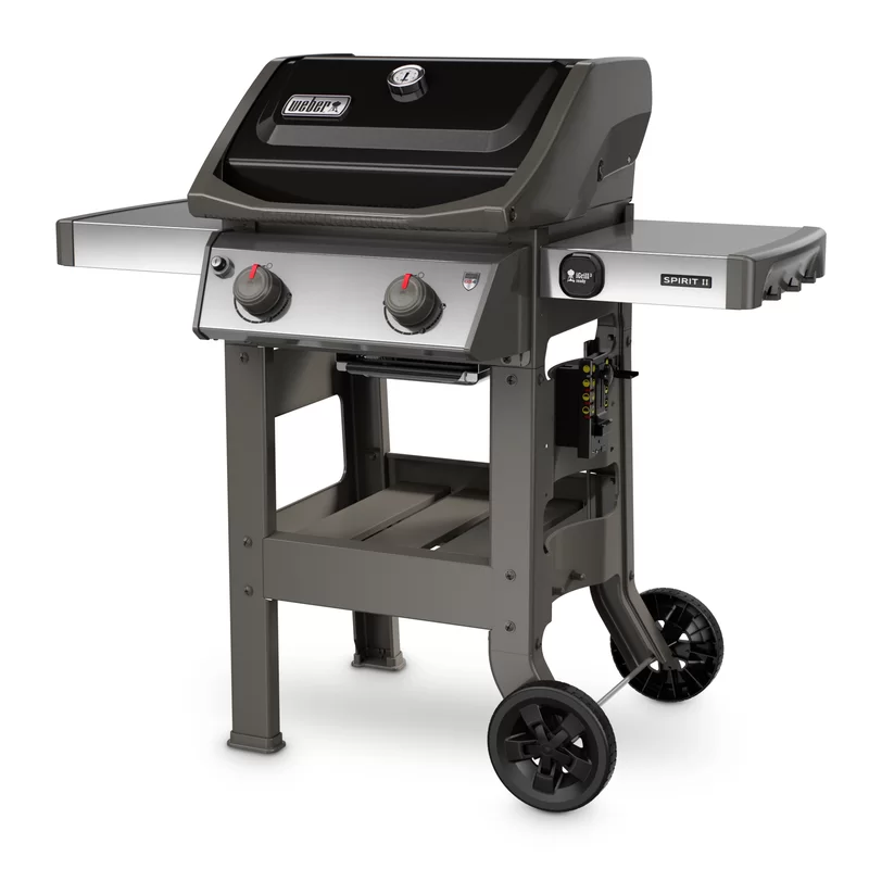 Weber 44010001 Spirit II E-210 2-Burner Propane Gas Grill in Black