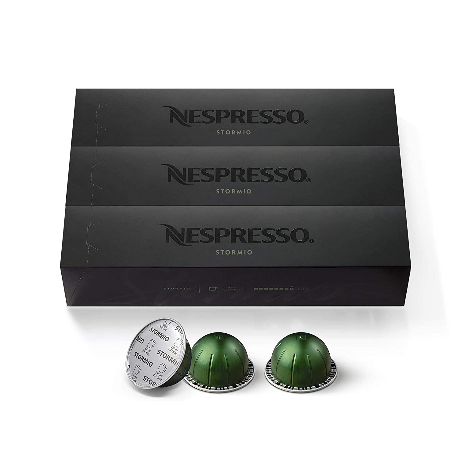 Nespresso Capsules VertuoLine. Stormio. Dark Roast Coffee. 30 Ct. 7.8 Ounce