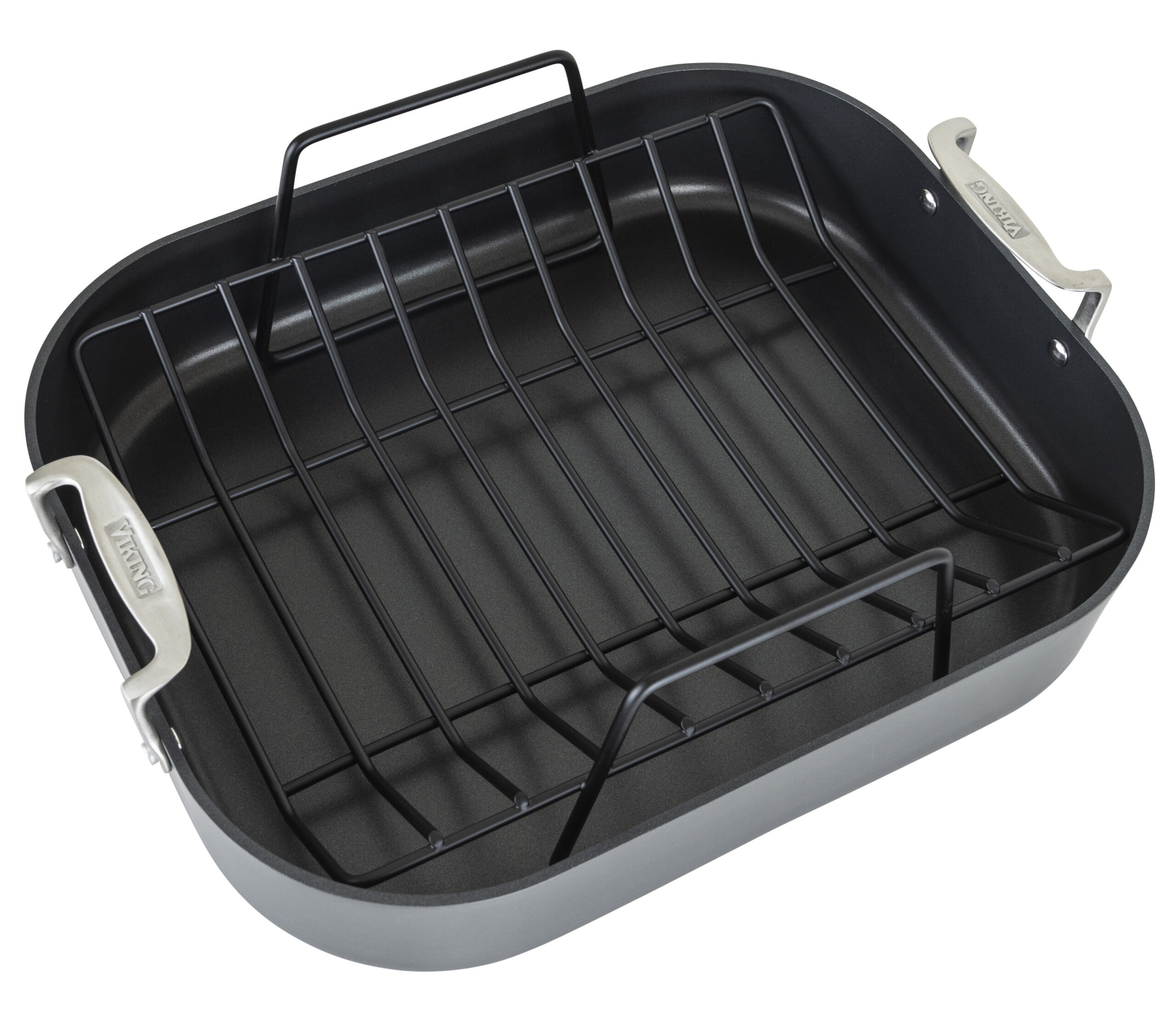 Viking Hard Anodized Nonstick Roasting Pan 16-Inch with Rack & Carving Set