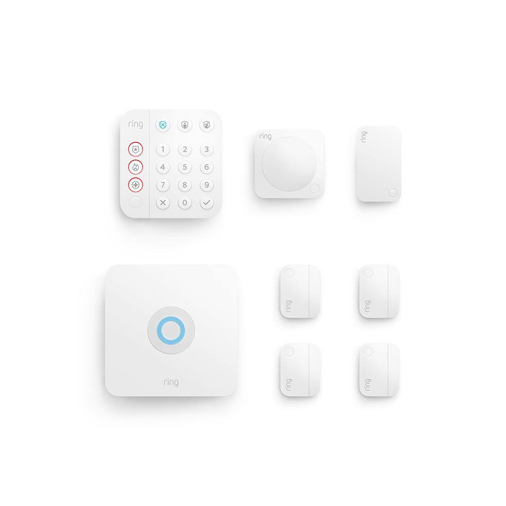Ring 4K18SZ-0EN0 Wireless Alarm Home Security Kit. (8-Piece) (2nd Gen)