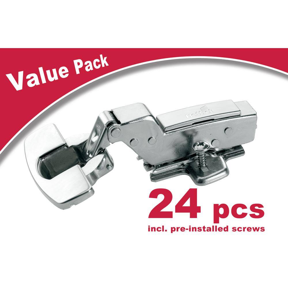 Everbilt 9263845 Soft Close Frameless Inset 110 Deg. Hinge (24-Pack)