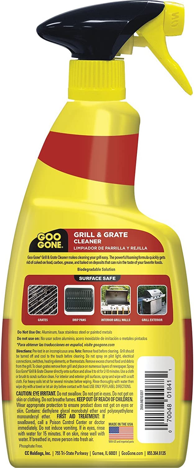 Goo Gone Grill and Grate Cleaner Spray Cleans 24 Oz 2 Pack