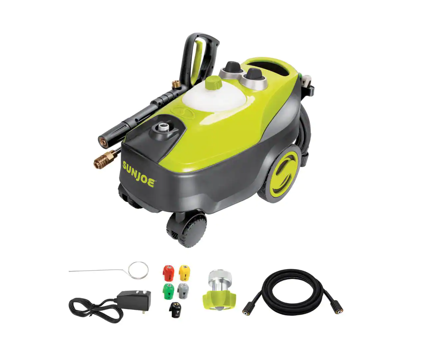 Sun Joe SPX3220 2300 PSI Max 1.65 GPM Cold Water 4-Wheeled Electric Pressure Washer with Pressure-Select High-Low Technology