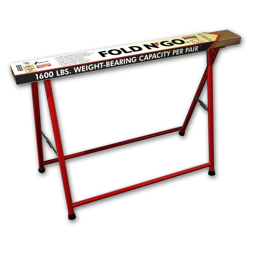 Grabber FNG Fold N- Go Pro Sawhorse Height 32 in.
