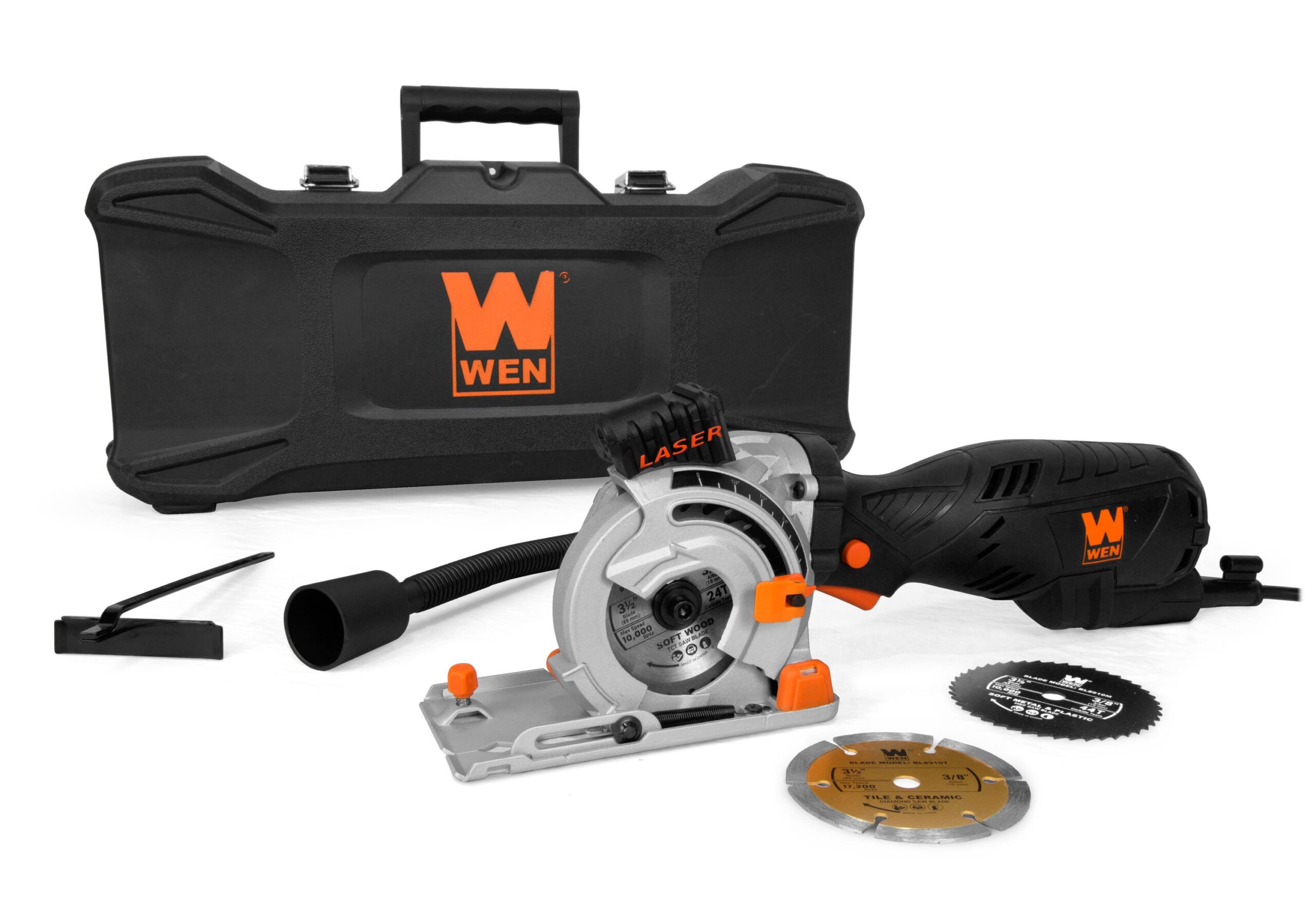 WEN 3-1/2-in Corded Compact Circular Saw