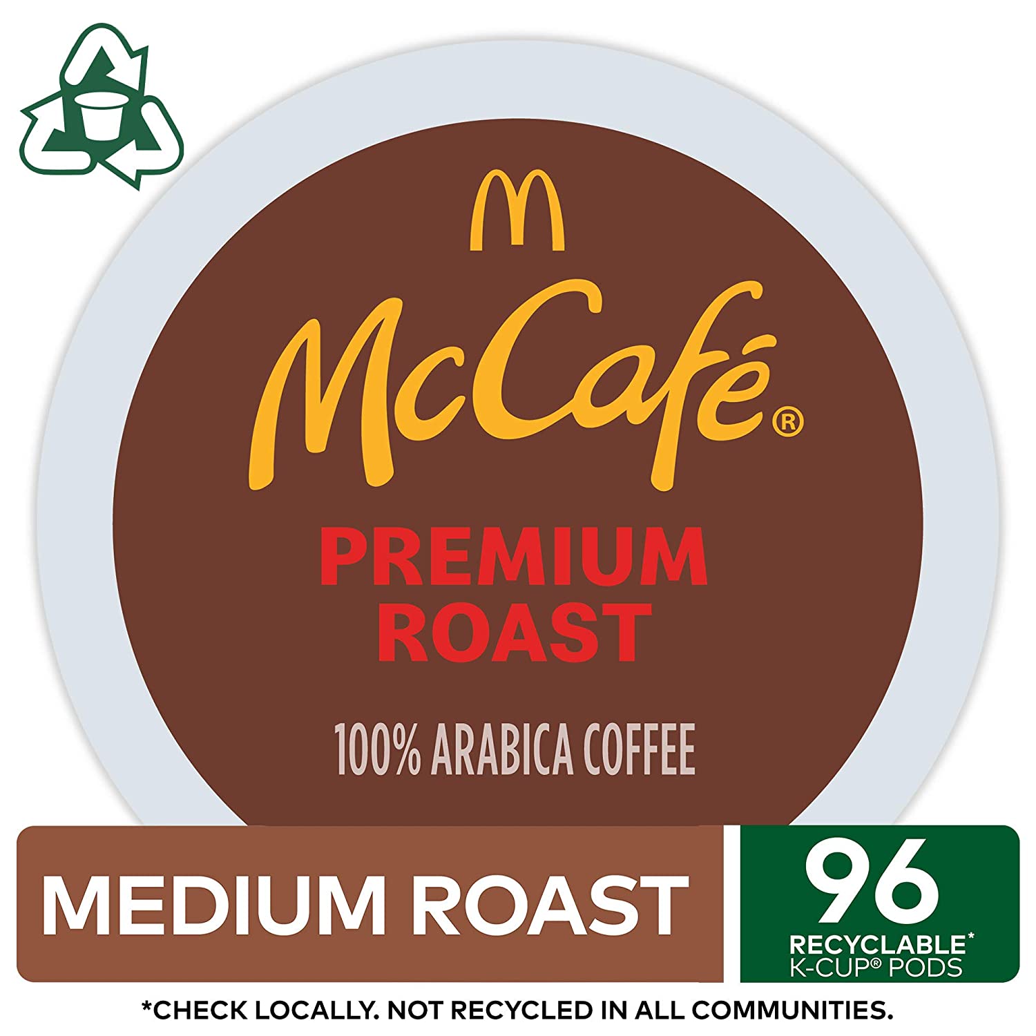 McCafé Premium Roast. Keurig Single Serve K-Cup Pods. Medium Roast Coffee Pods. 96 Count