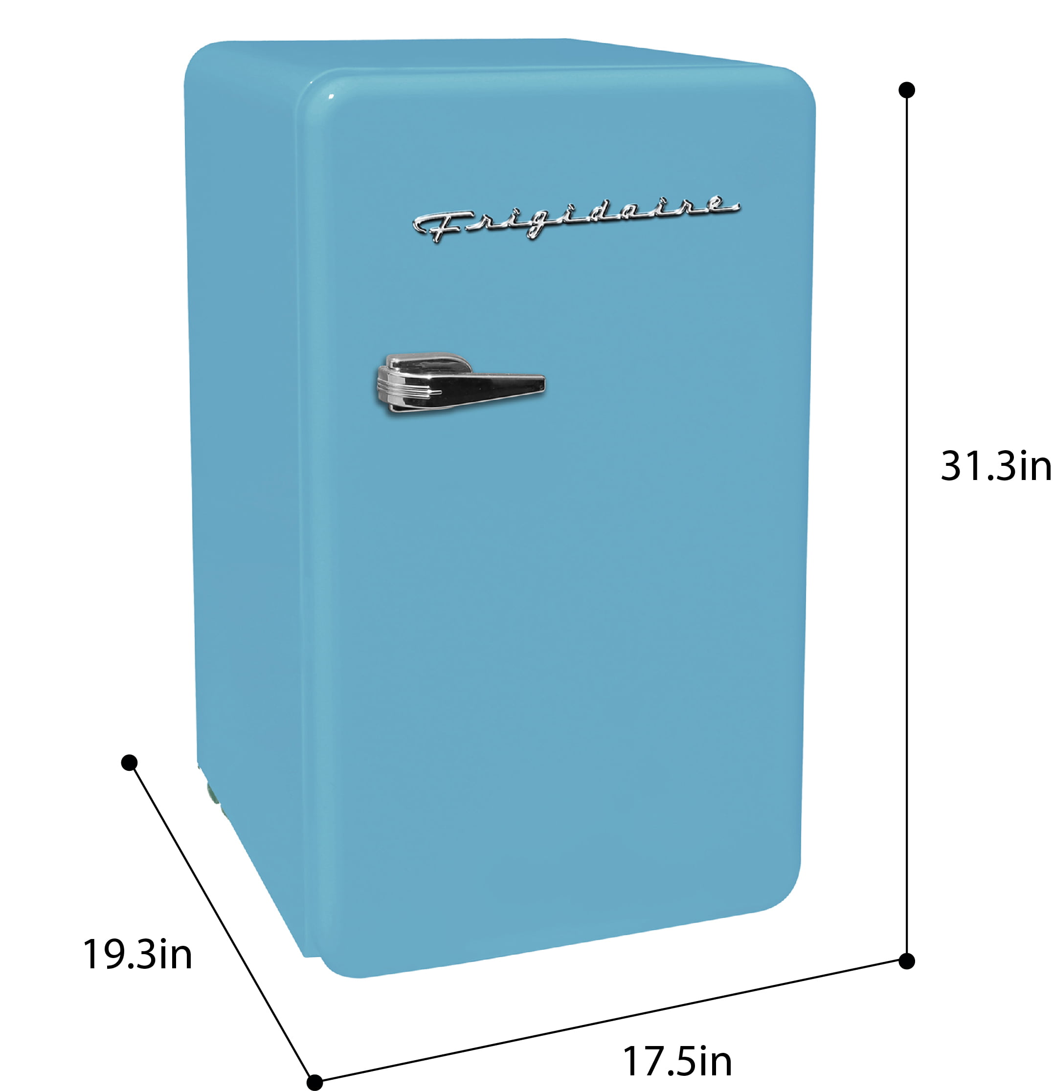 Frigidaire 3.2 Cu. ft. Single Door Retro Compact Refrigerator EFR372. Blue