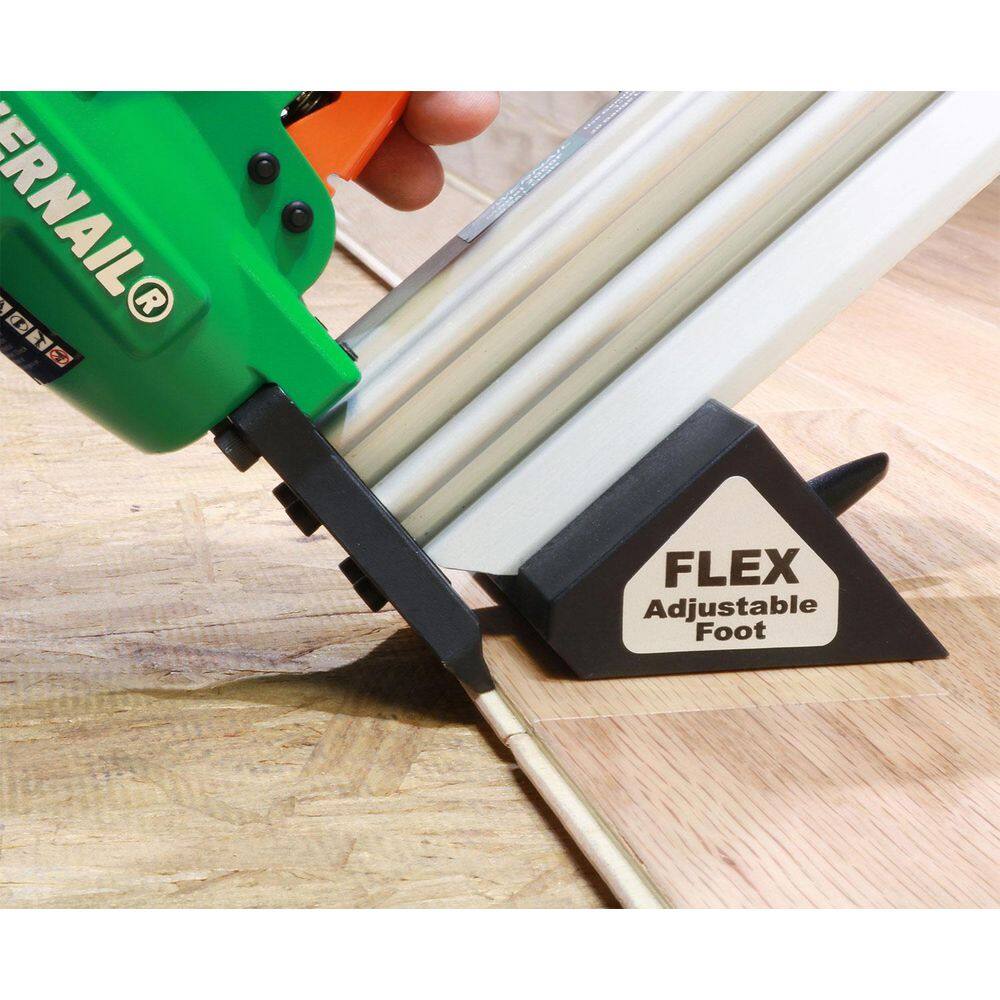 POWERNAIL 2000F Pneumatic 20-Gauge Hardwood Flooring Trigger Pull Cleat Nailer Kit