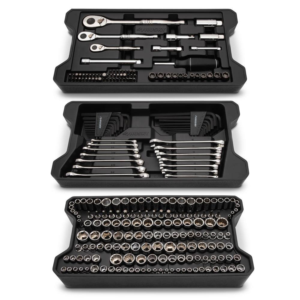 Husky H270CONNECT Mechanics Tool Set in Connect Trays (270-Piece)