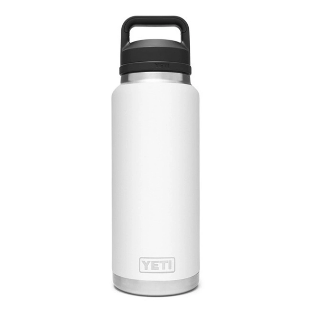 YETI Rambler 36 oz Bottle. White. Vacuum Insulated. Stainless Steel with Chug Cap
