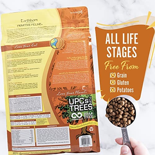 Earthborn Holistic Primitive Feline Grain Free Natural Cat Food 14 Pound (Pack of 1)