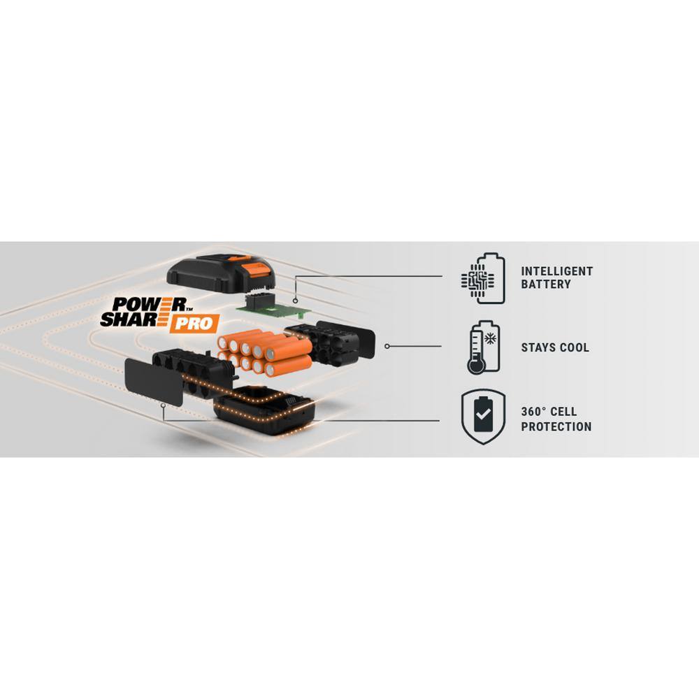 Worx WA3678 Power Share PRO 20-Volt Max 8Ah Battery
