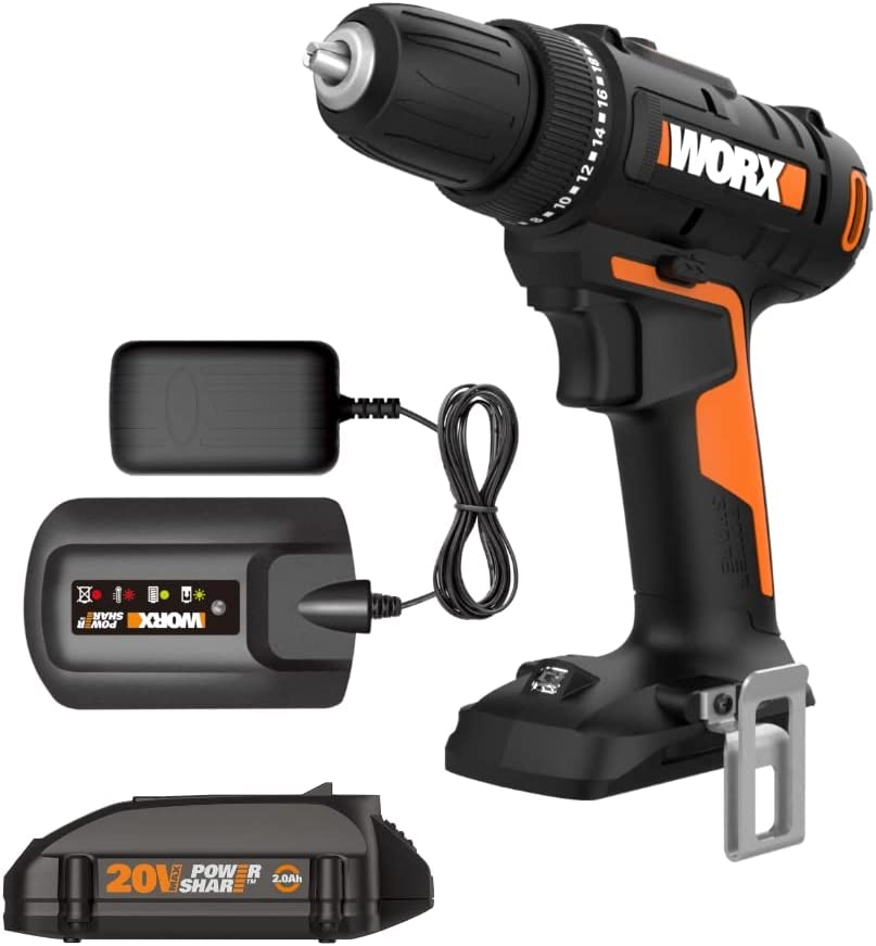 Worx 20V 3/8″ Drill/Driver Power Share - WX100L (Battery & Charger Included)