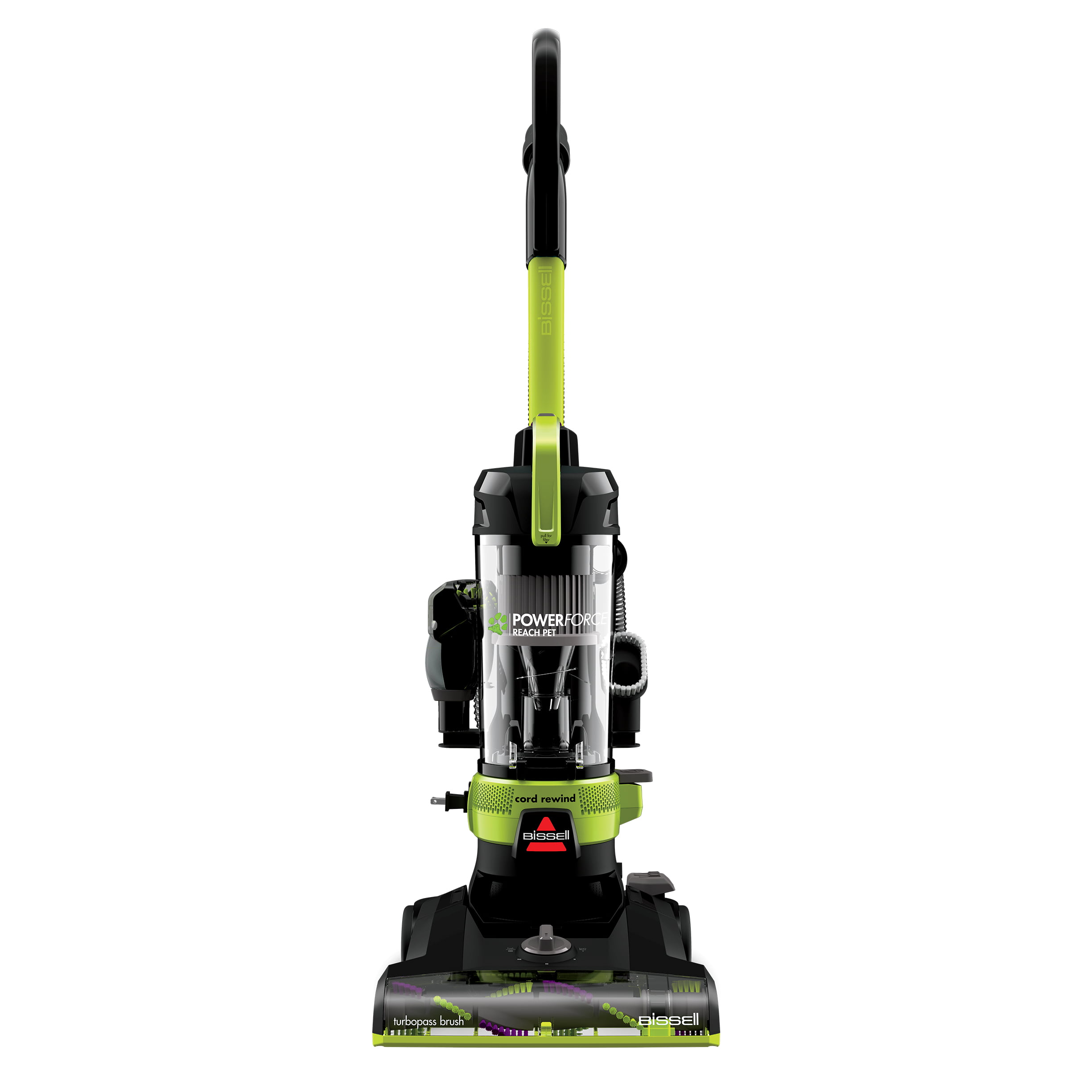 BISSELL PowerForce Helix Rewind Pet Deluxe Upright Vacuum with Live Wand 3335