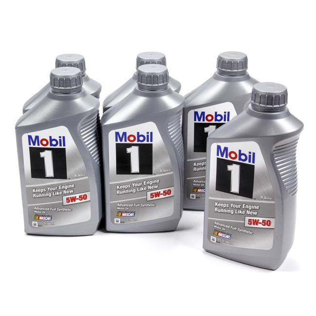 Mobil 1 5W-50 Synthetic Oil. 1 Quart Bottles (1 case of 6)