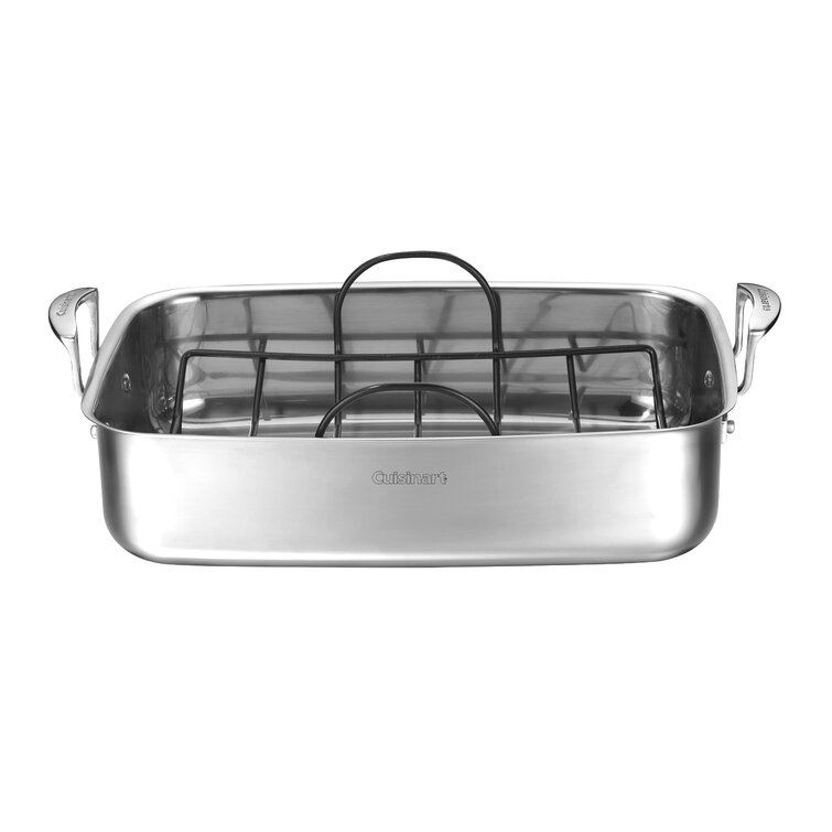 Cuisinart 15″ Stainless Steel Roaster with Non-Stick Rack