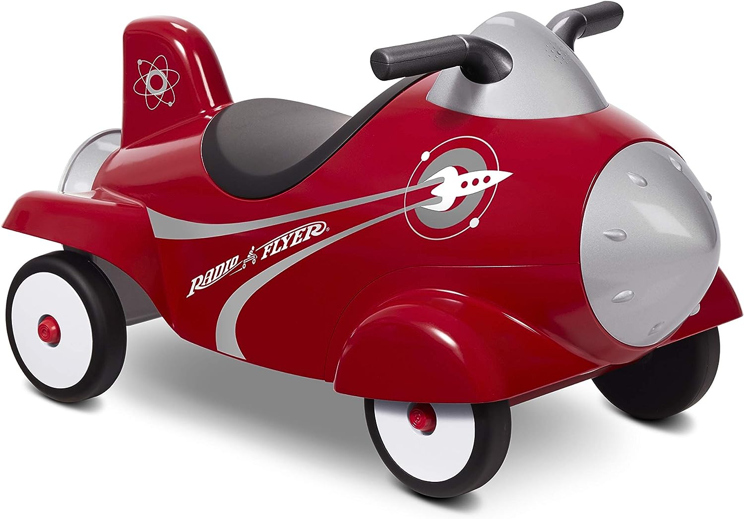 Radio Flyer Retro Rocket Ride On. Red Ride On Toy for age 12 months to 36 months