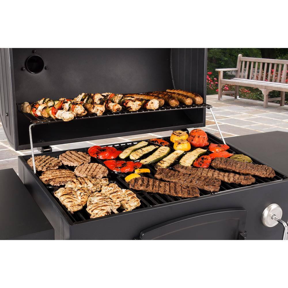Dyna-Glo DGN486DNC-D Heavy-Duty Large Charcoal Grill in Black