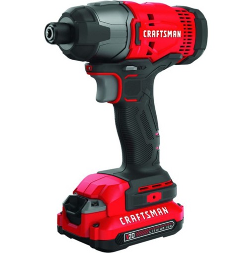 Craftsman V20 1/4 in Cordless Brushed Impack Driver Kit (Battery & Charger)