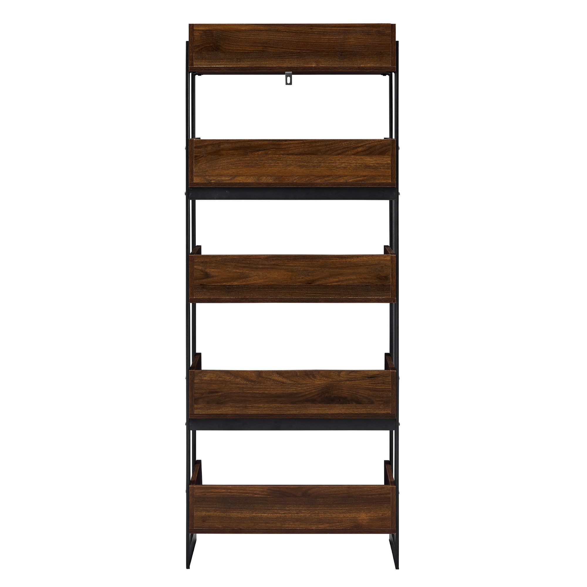 Walker Edison 64″ Dark Walnut 5-Shelf Bookshelf